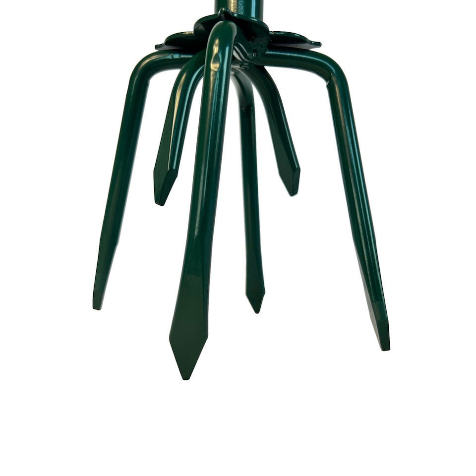 image 1 of Multi Prong Long Handle Hand Tiller Cultivator Garden Weeder