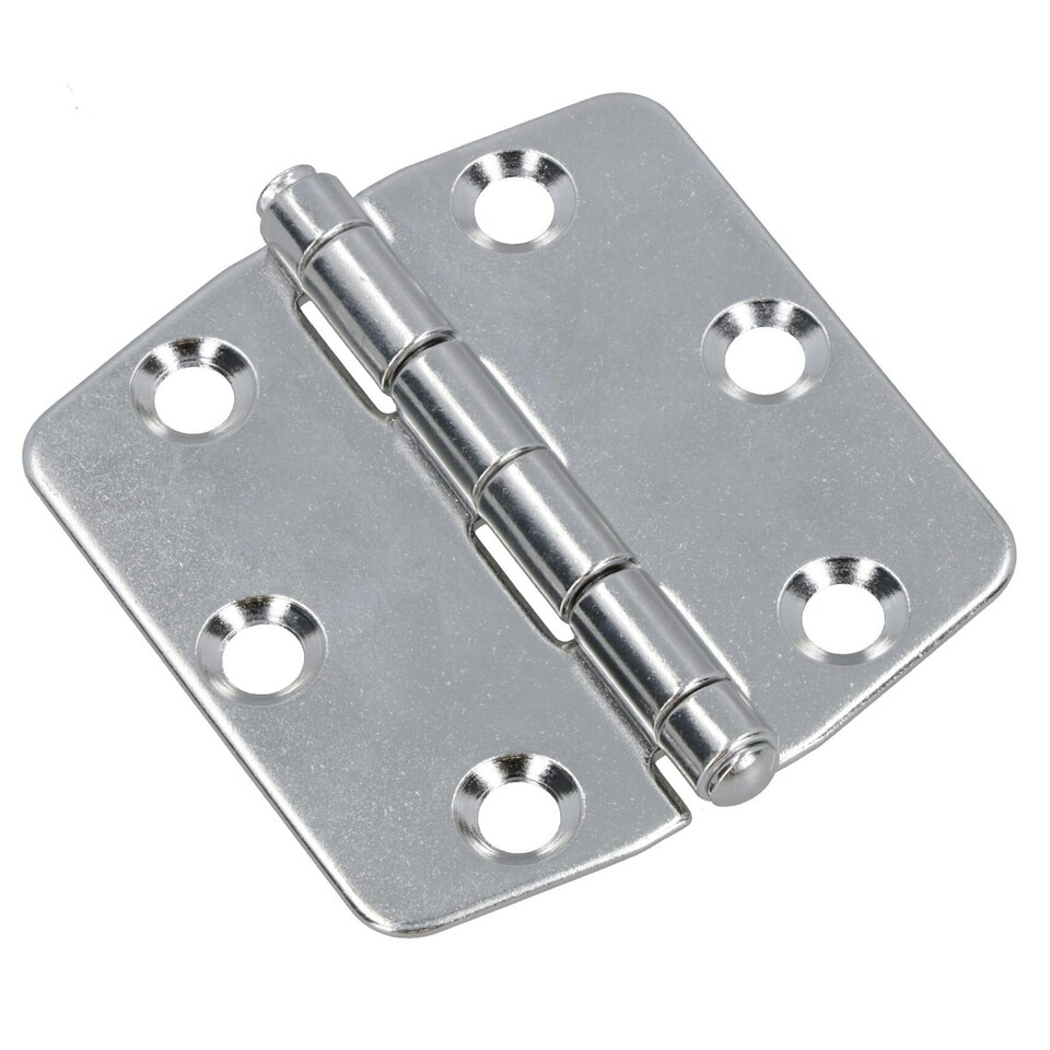 image 1 of Polished Butterfly Door Hinge 2 PackStainless Steel 75mm x 73mm 316 Marine Cabin Silver