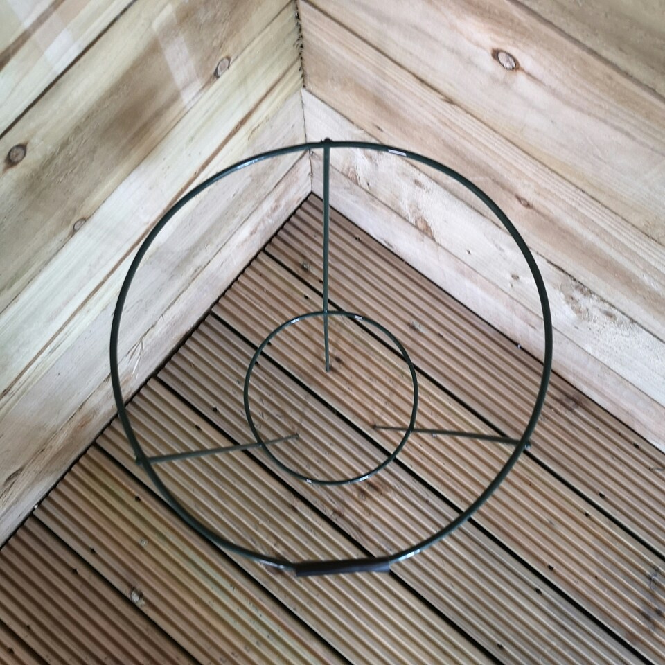 image 1 of Tom Chambers Urban Green Conical Garden Plant Support Ring 30cm -  Medium