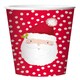 image 1 of Pack of 8 Christmas Santa Design Paper Cups
