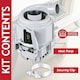 image 7 of Bosch Neff Siemens Dishwasher Heat Pump Motor Flow Main Circulation Assembly Kit (12014980)