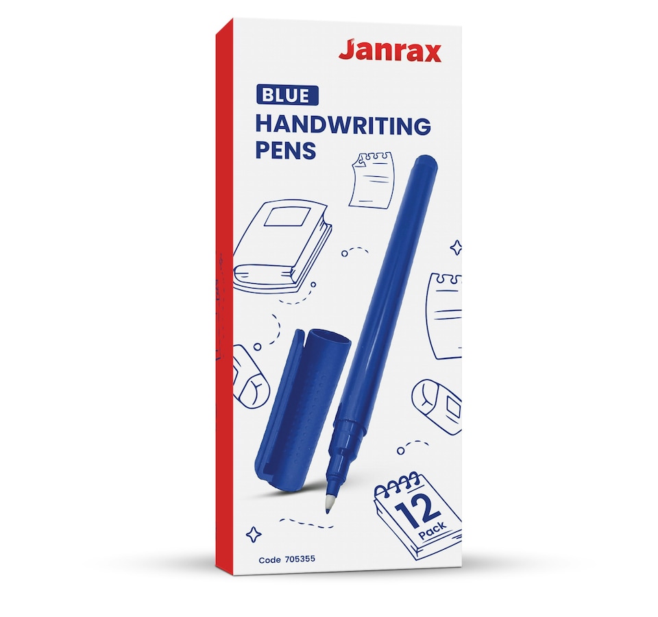 image 1 of Pack of 144 Blue Handwriting Pens by Janrax
