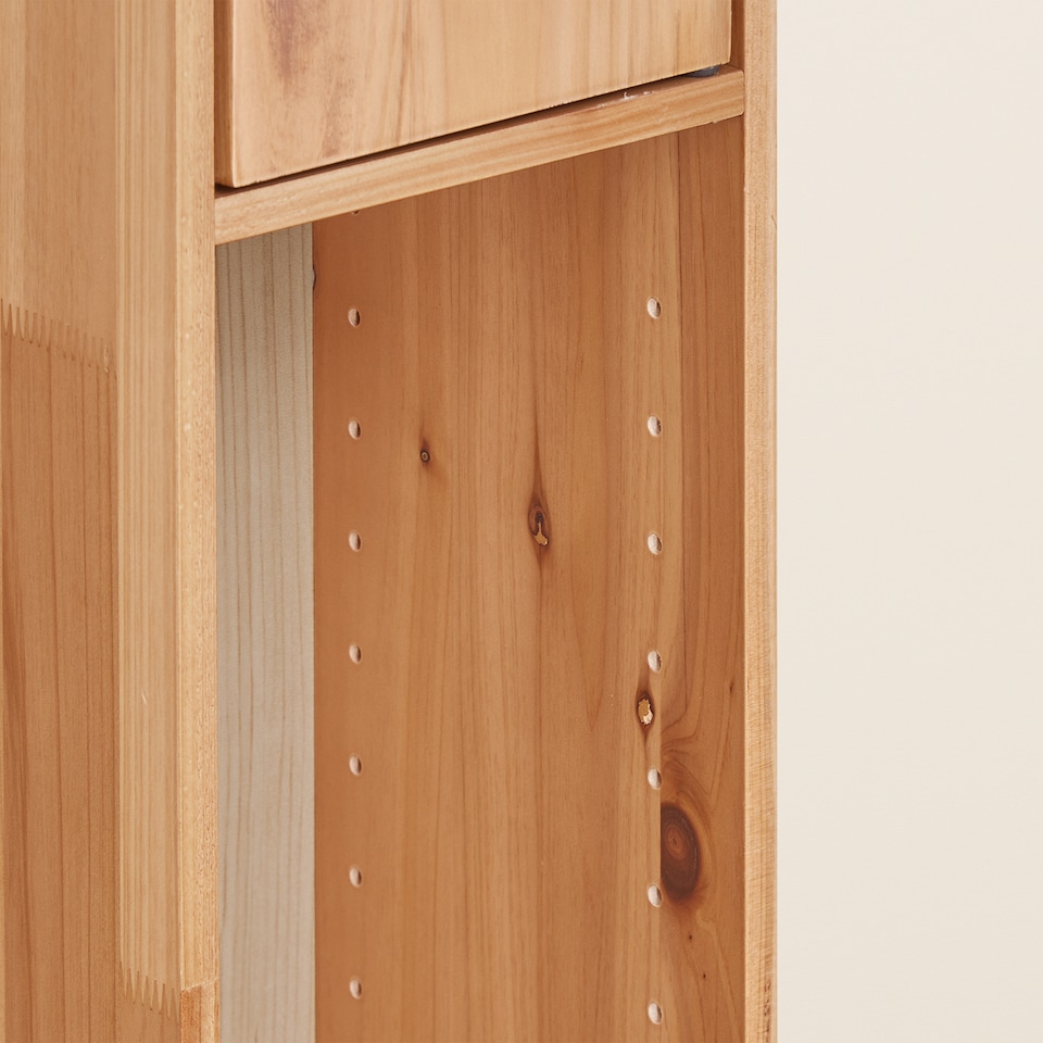 image 1 of SoBuy BZR34-II-SH,Tall Bathroom Storage Cabinet with 4 Adjustable Shelves and 1 Drawer | Brown | Hellbraun | 1