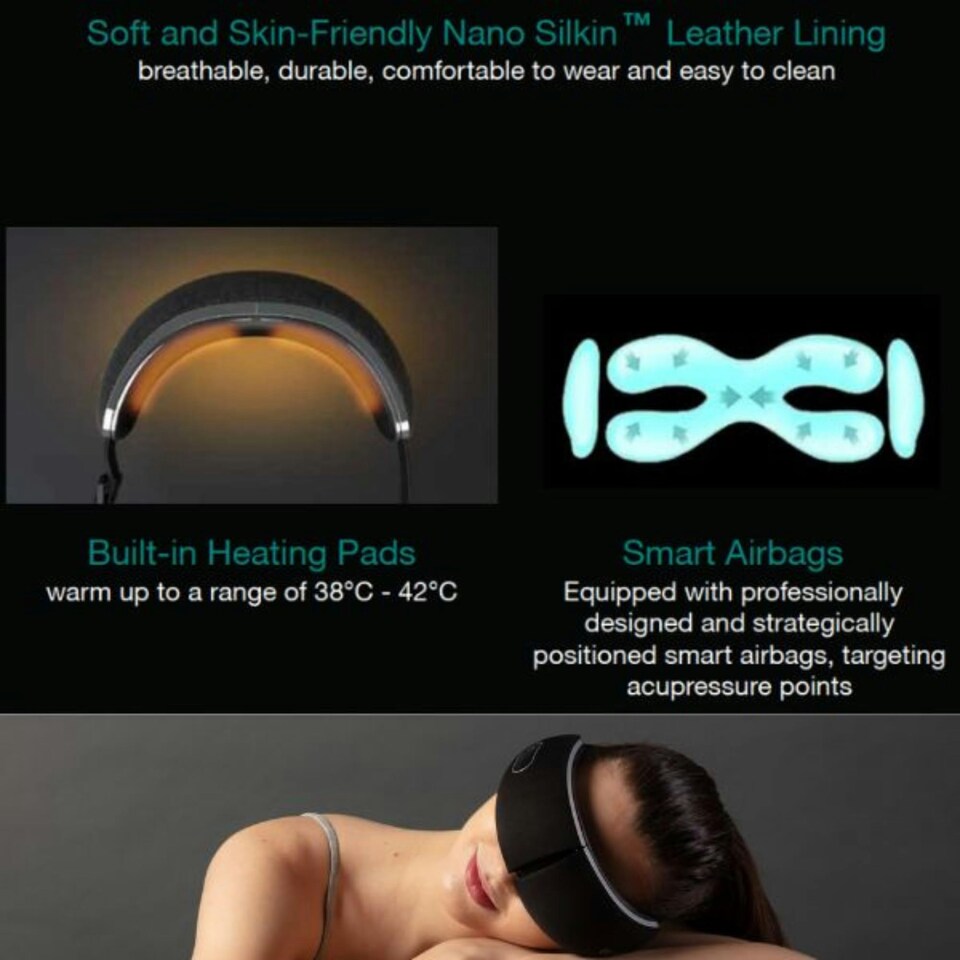 image 1 of Eleeels R6 Eye Care Massager with Air Acupressure - 4 Modes for Ultimate Relaxation