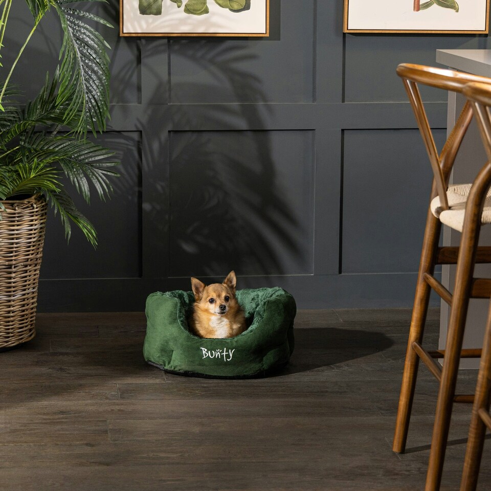 image 1 of Bunty Polar Dog Bed Brown | L