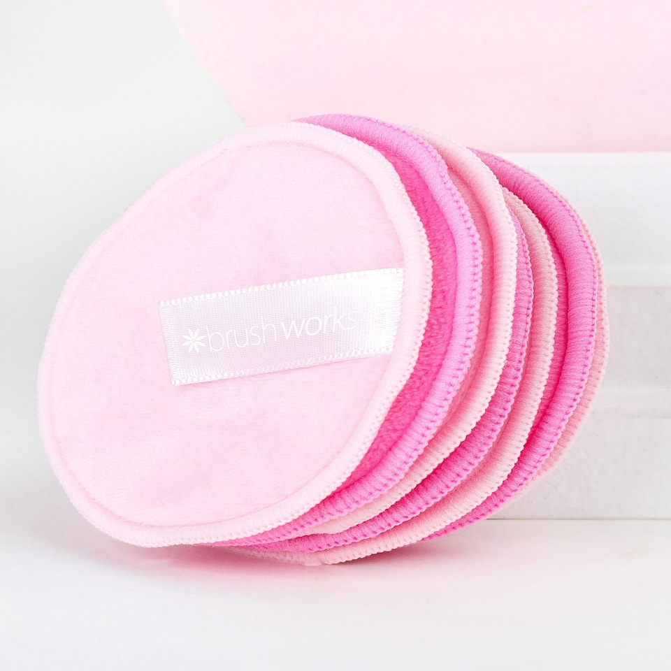 image 1 of Brushworks Reusable Microfibre Cleansing Pads - 7 Pack