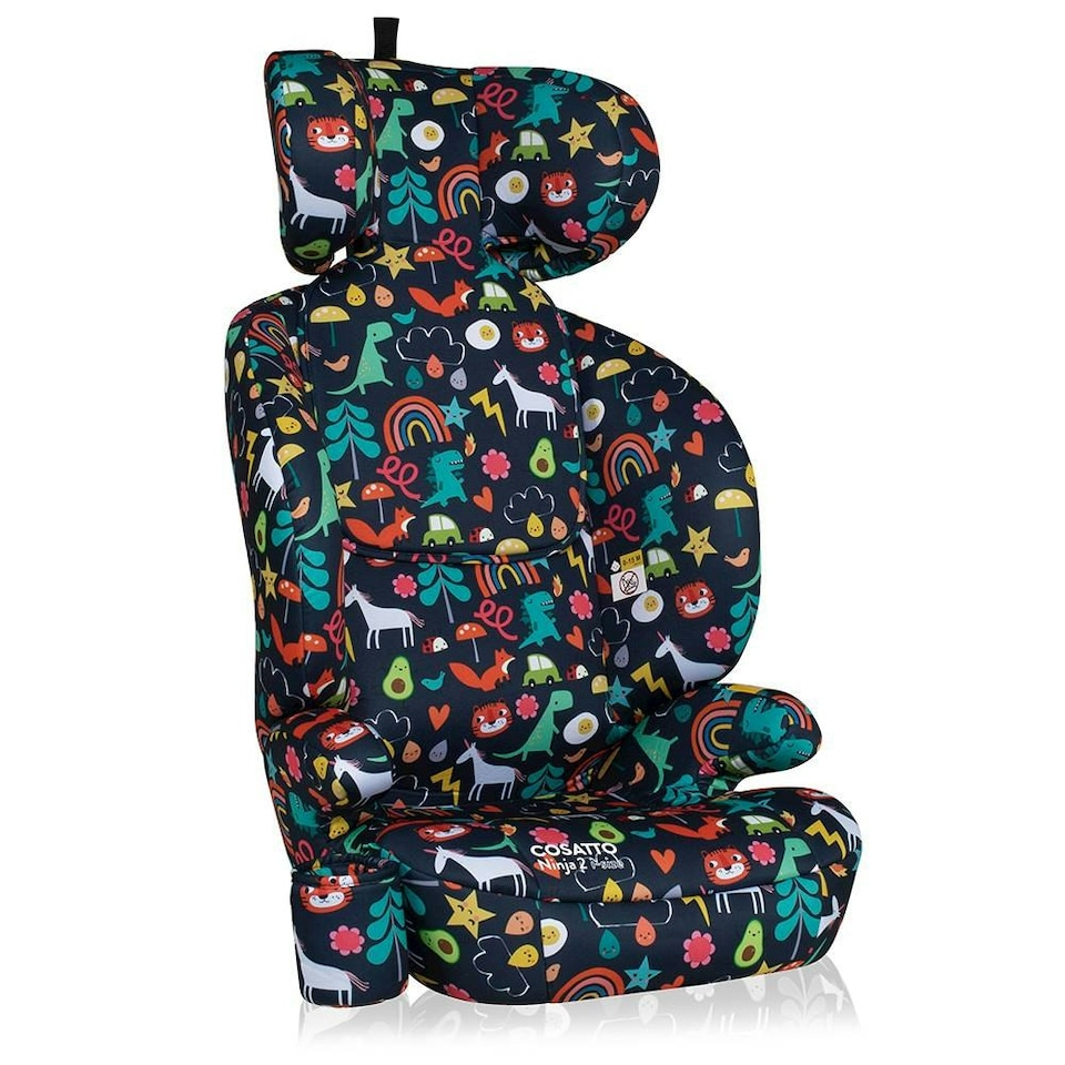 image 1 of Cosatto Ninja 2 iSize Car Seat High Back Booster - Suitable from 100cm-150cm, Forward Facing, ISOFIX Fitting (Cosatto Carnival)
