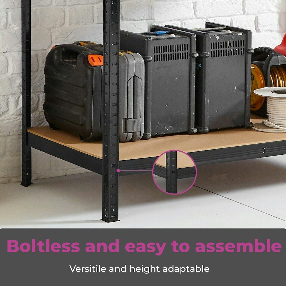 image 1 of Black Metal Garage Workbench | Multi