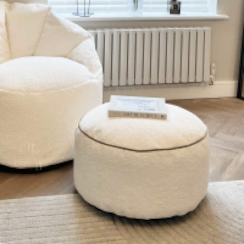 image 1 of rucomfy Indoor Bean Bag Pouffe - Snug Drum Footstool