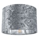 image 1 of Modern Silver Crushed Velvet 12" Table/Pendant Lampshade with Shiny Silver Inner | Silver | Silver | 1