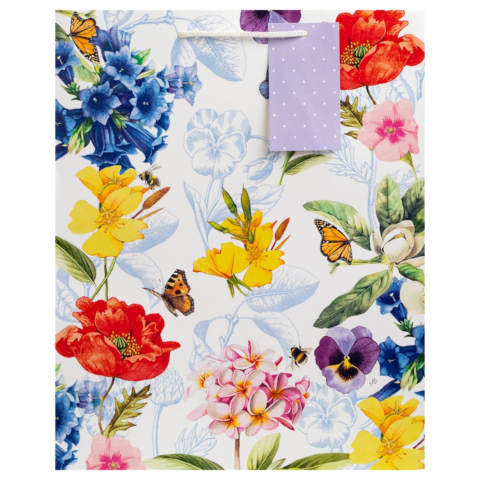 image 1 of Hallmark Pack Of 3 Gift Bags - 3 Sizes - 3 Floral Marjolein Bastin Designs