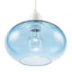 image 5 of Modern Blue Blown-Glass Pendant Light Shade with Subtle Air Bubbles