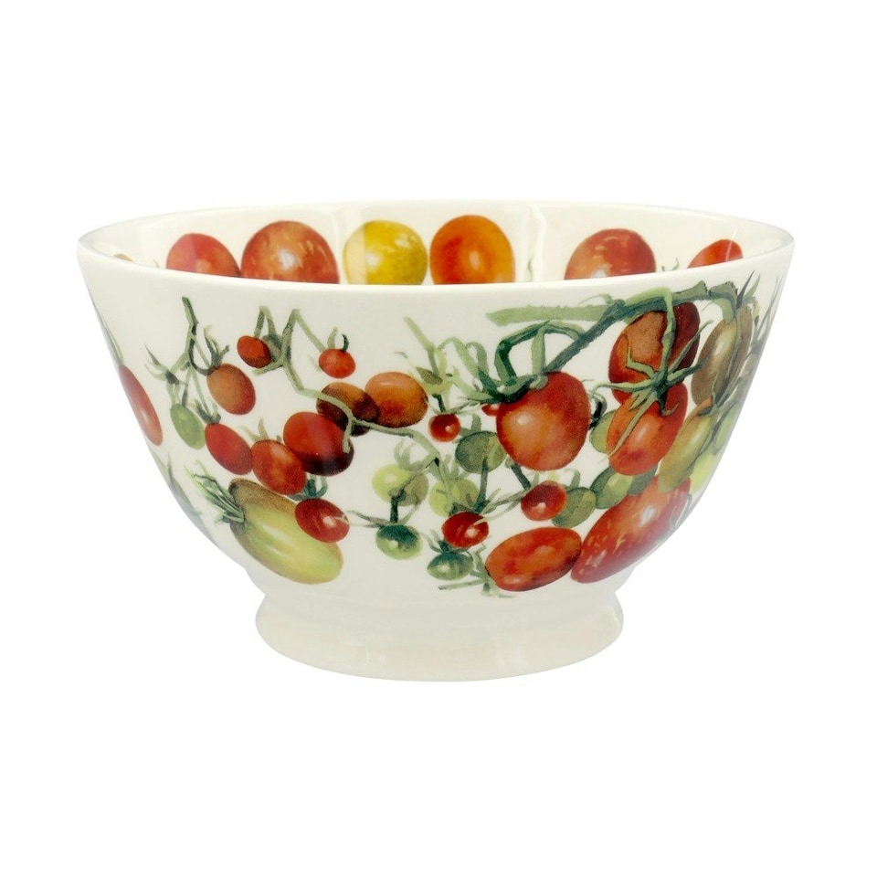 image 1 of Bowl: Emma Bridgewater Vegetable Garden Tomatoes Medium Old Bowl White