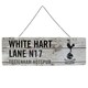 image 1 of Tottenham Hotspur FC Rustic Plaque - White/Black - One Size