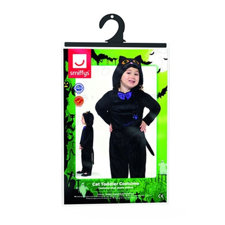 image 1 of Cat Jumpsuit Fancy Dress Costume Unisex Toddler Age 1-2