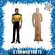 image 2 of Geordi La Forge Star Trek: The Next Generation LeVar Burton Lifesize Cardboard Cutout 172cm
