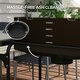 image 6 of Outsunny Charcoal Barbecue BBQ Grill Trolley W/ 5-level Grill Height Ash Catcher