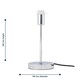 image 9 of First Choice Lighting Set of 2 Chrome Touch Operated Stick Table Lamp Bases Only Chrome
