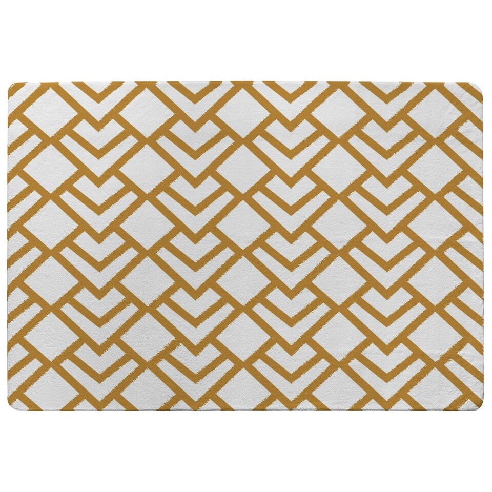image 1 of Geometric Scales (Rug) Gold | XL: 160x230cm