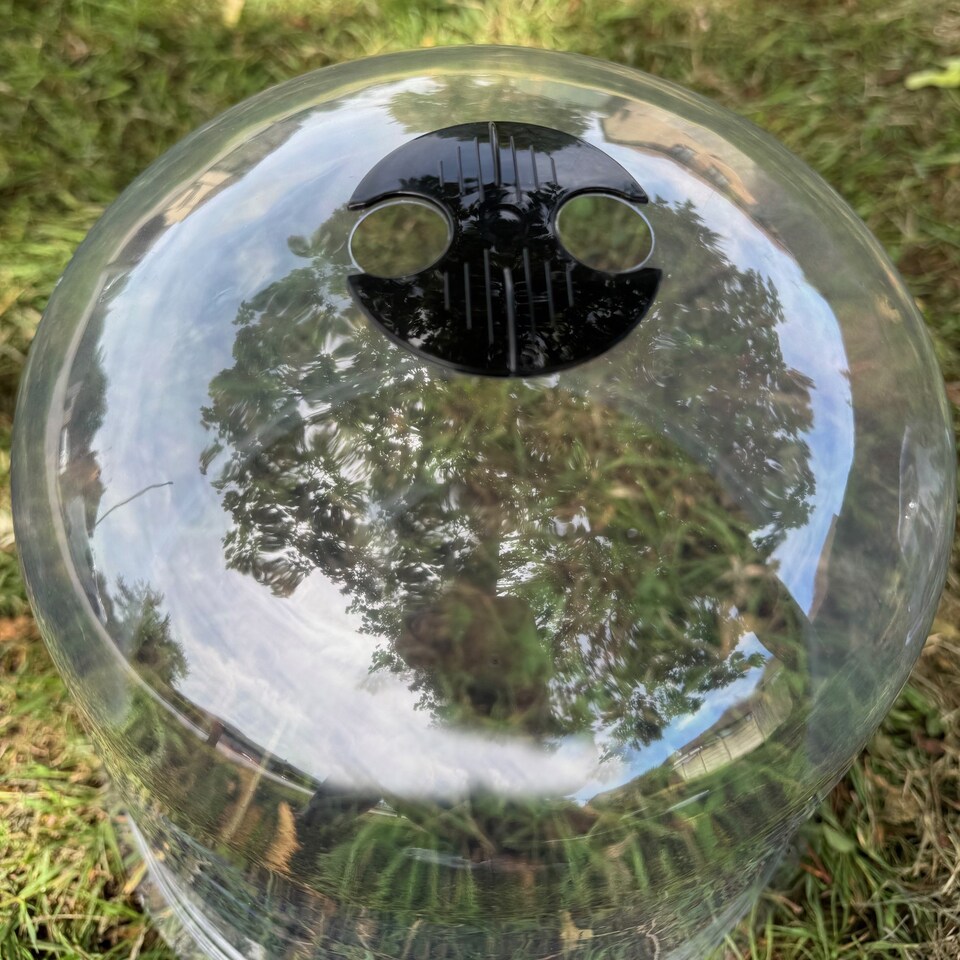image 1 of Large Plastic Plant Protection Bell Cloche Covers with Ground Pegs - Pack of 6
