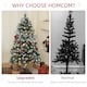 image 5 of HOMCOM 5ft Artificial Pine Christmas Tree with Pinecones, Steel Base