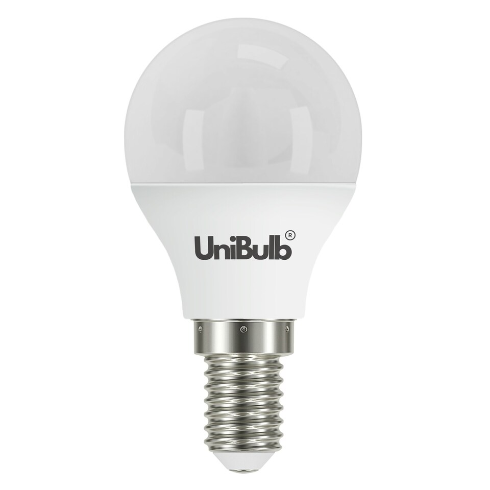 image 1 of UniBulb LED Golf Ball E14 470lm 4.2W 3000K (Warm White) Light Bulb - Pack of 3