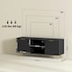 image 7 of HOMCOM Modern TV Stand Cabinet with Storage for Living Room, Black