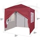 image 6 of MCC Direct 2X2 Pop up Red Gazebo with Sides | Red | Red