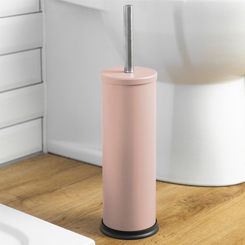 image 1 of Harbour Housewares Round Toilet Brush - Matt Pink | Pink | Matte Pink
