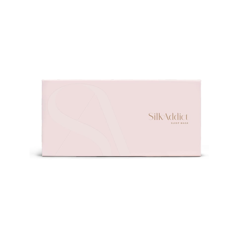 image 1 of Silk Addict 100% Mulberry Silk Sleep Mask – Pale Pink | Pink | 1