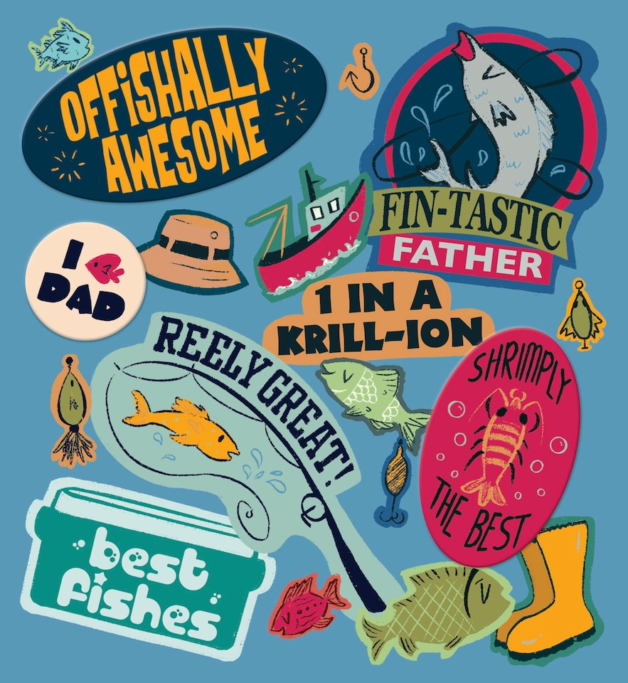 image 1 of Dad - Totally Awesome Fisherman! - Fishing Card For Dad