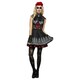 image 1 of Fever Womens/Ladies Day Of The Dead Costume Set - Black - 8 UK - 10 UK One Size