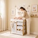 image 2 of AIYAPLAY Baby Changing Table with 3 Drawers, Basket, Waterproof Pad