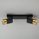 image 3 of CGC PUZON Black & Gold GU10 Adjustable Twin Two Head GU10 Ceiling Spotlight Bar Light Black