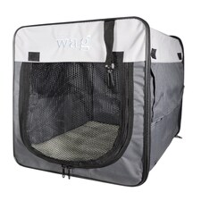 Henry Wag Folding Fabric Travel Crate, Perfect For Home, Outdoor Use, Or Travel, Size X-Large | Grey | Grey | X-Large | 1