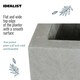 image 7 of Square Box Grey Light Concrete Garden Planter H60 L60 W60 cm, 216 ltrs Cap.