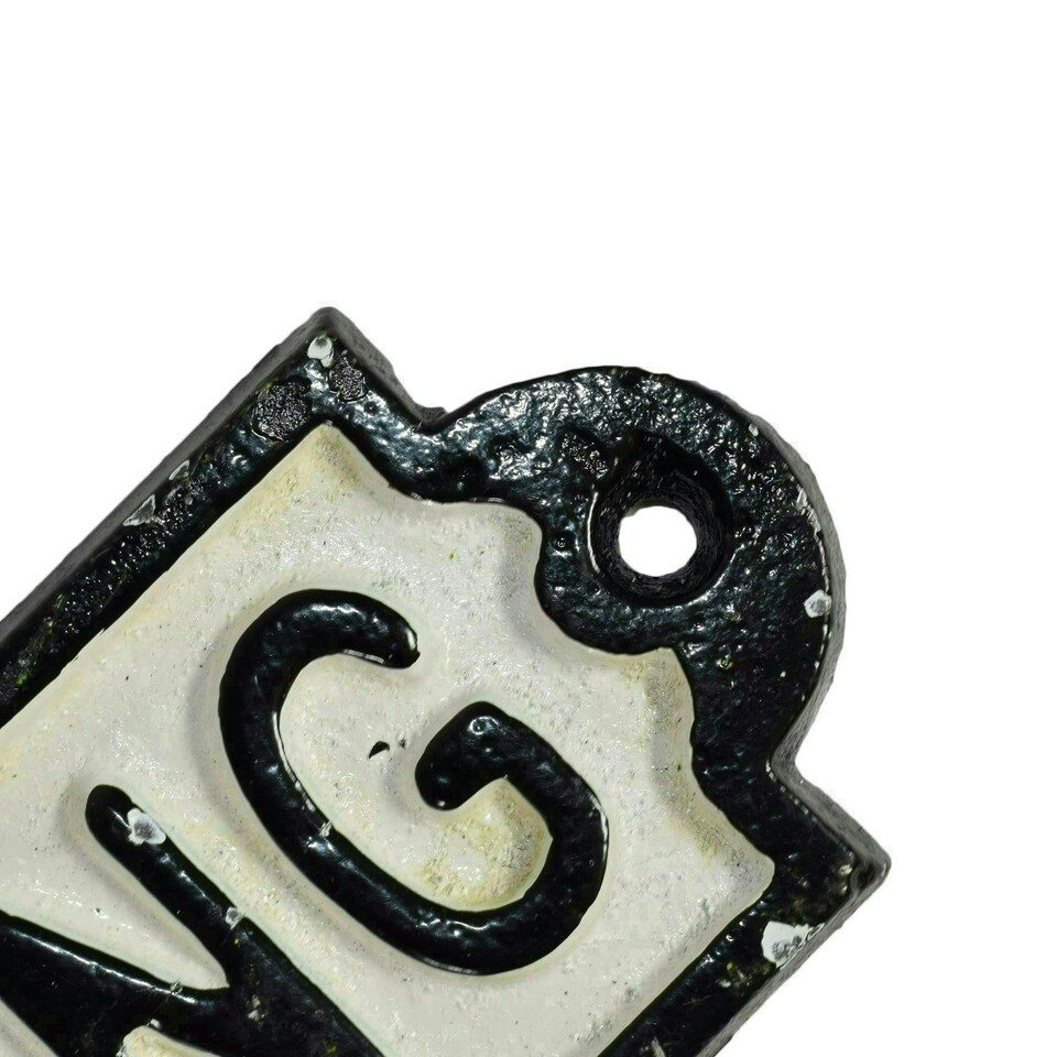 image 1 of No Smoking Cast Iron Sign Plaque Door Wall Fence Post Cafe Shop Pub Hotel Bar