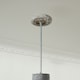 image 8 of PawHut Floor to Ceiling Cat Tree with Condo Scratching Post, Light Grey