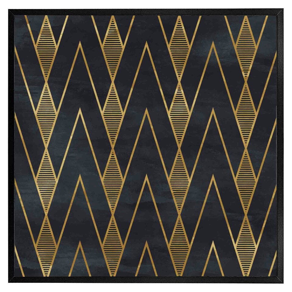 image 1 of Gold geometreic lines (Picutre Frame) Grey | S