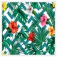 image 1 of Tropical leaves & geometrics (Picutre Frame) White | XS