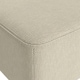 image 3 of Living and Home Rectangular Ottoman Footrest with Wood Legs - Beige