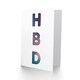 image 2 of Initials Text Bold Happy Birthday Card