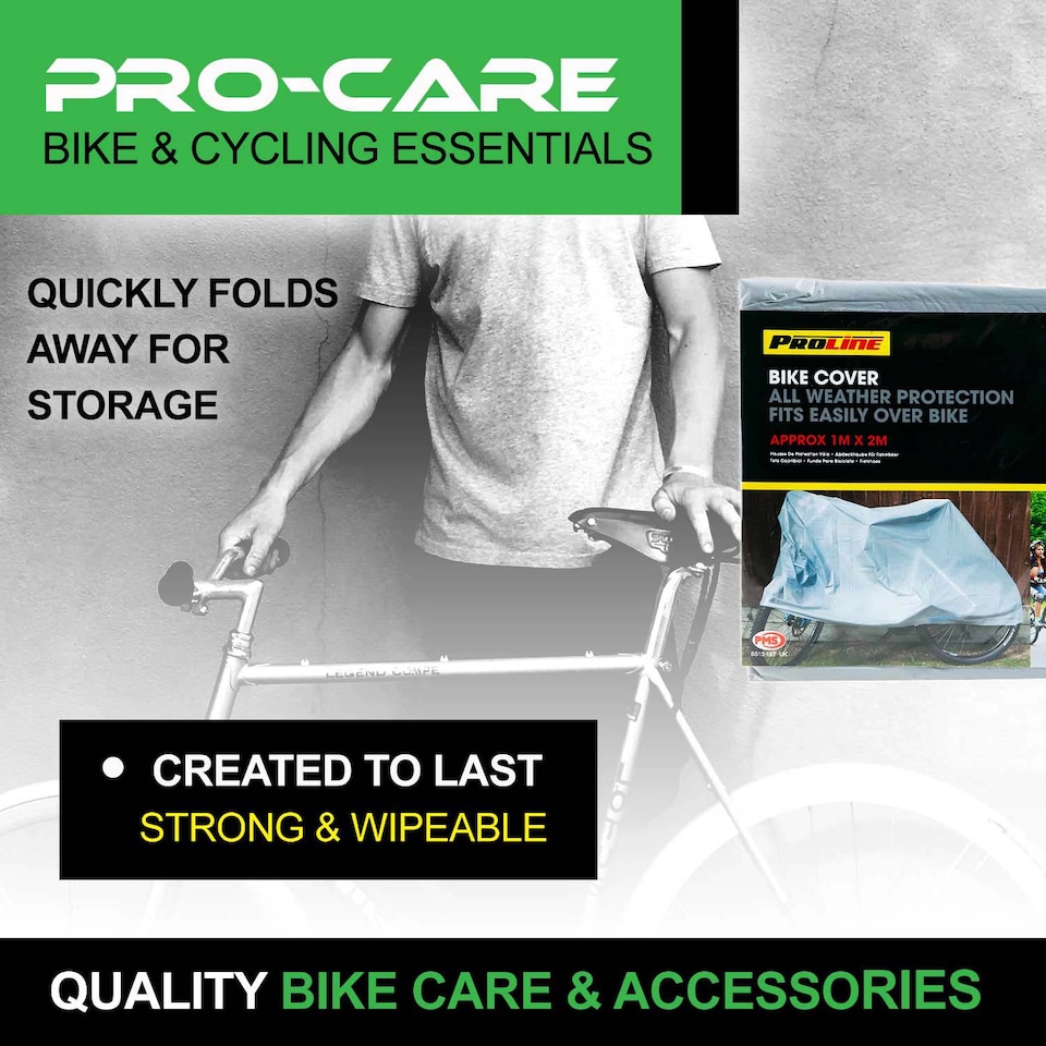 image 1 of VFM e-Store ProLine Grey Bicycle Protection Cover 1m x 2m