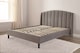 image 7 of Aurelia Winged Grey Upholstered Bed Frame | Grey | Double