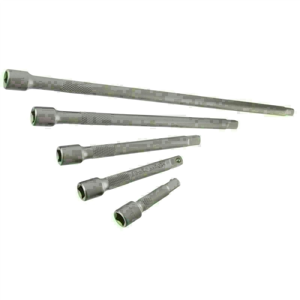 image 1 of 1/4" Drive Metric 6 Sided Sockets Shallow + Deep Extensions + Ratchet 32pc