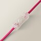 image 3 of ValueLights Pink Velvet Flamingo Bedside Table Lamp with Tropical Palm Leaf Drum Lampshade Animal Light - Bulb Included Pink