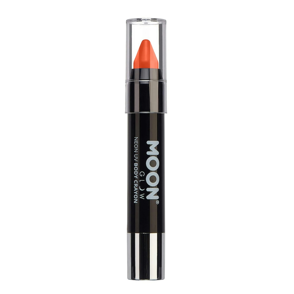 image 1 of Moon Glow Glitter Neon UV Body Crayons (Pack of 3) - Pink/Orange/Blue - One Size