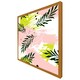 image 4 of Green leaves on brush strokes (Picutre Frame) Black | XS