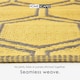 image 3 of Homescapes Outdoor Rug Luxury Waterproof Reversible, For Garden, Honeycomb | Yellow | Yellow