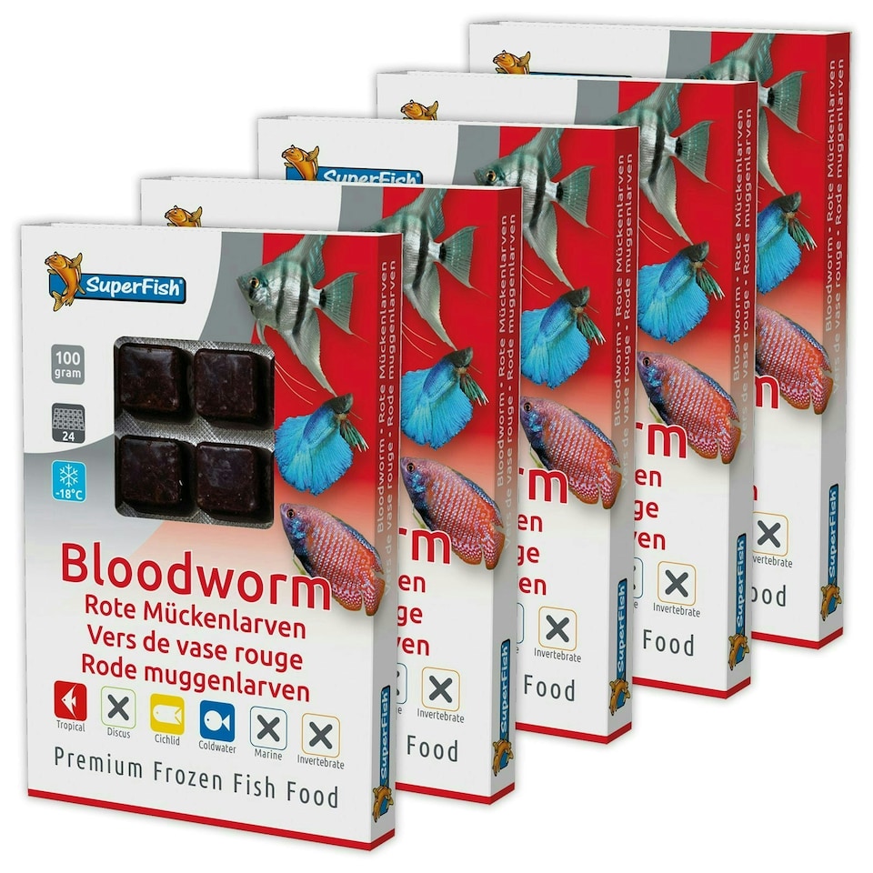 image 1 of Superfish Frozen Bloodworm Clear